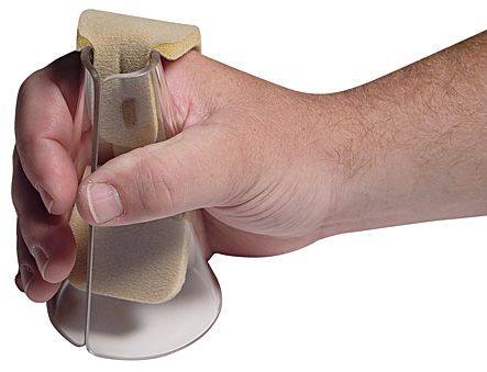 Therafin-31966-Hand Cone for Positioning & Stretching Hands, Clear, Large