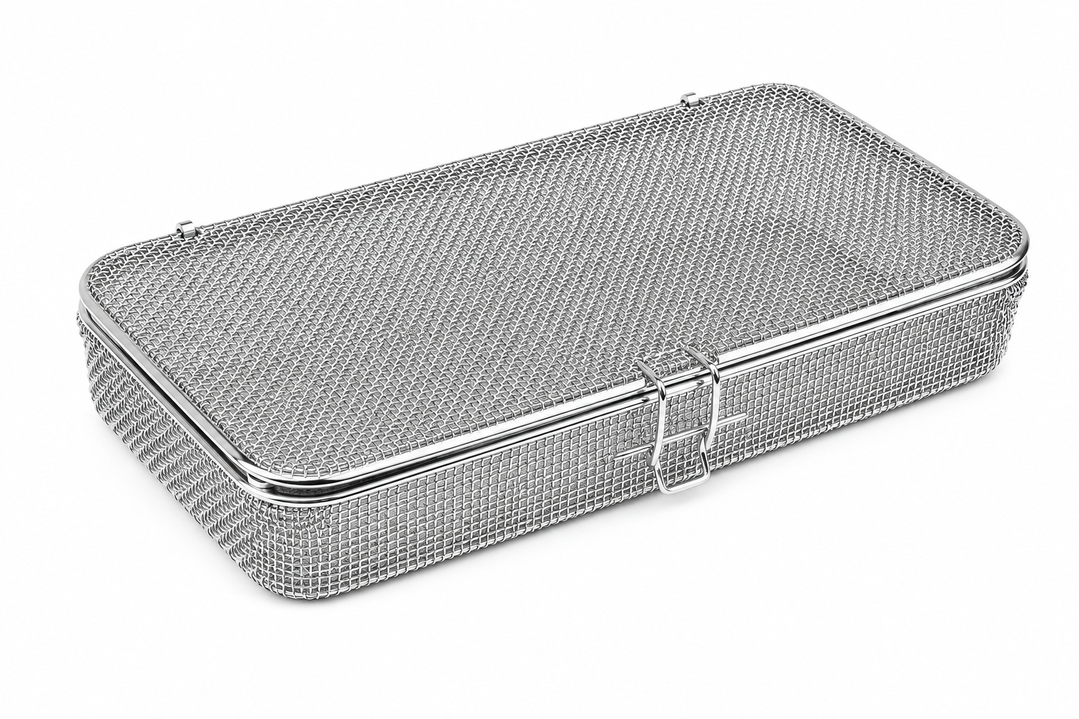 Sharn/Marketlab Wire Instrument Basket with Hinged Lid