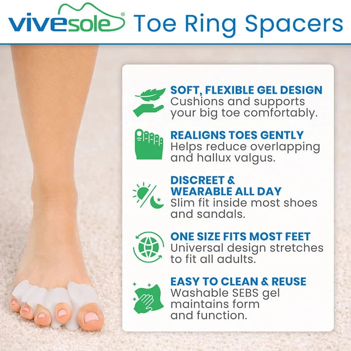 Vive Health-INS1017 Loop Toe Spacers (4 pack)
