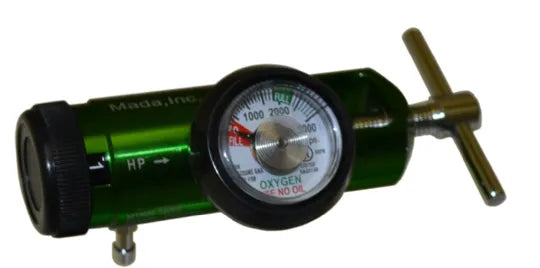 Mada Medical-1616A-15E E Oxygen Kit - 1/2-15 LPM Mini-Click Regulator-Cart (1 KT)