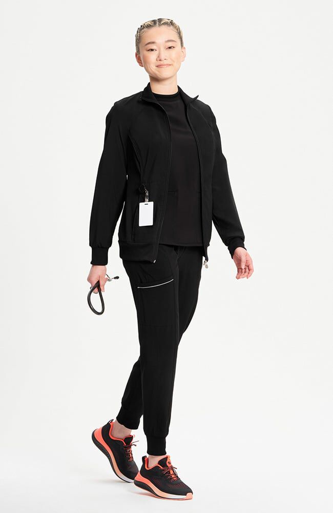 Infinity Women's Zip Front Warm Up Scrub Jacket