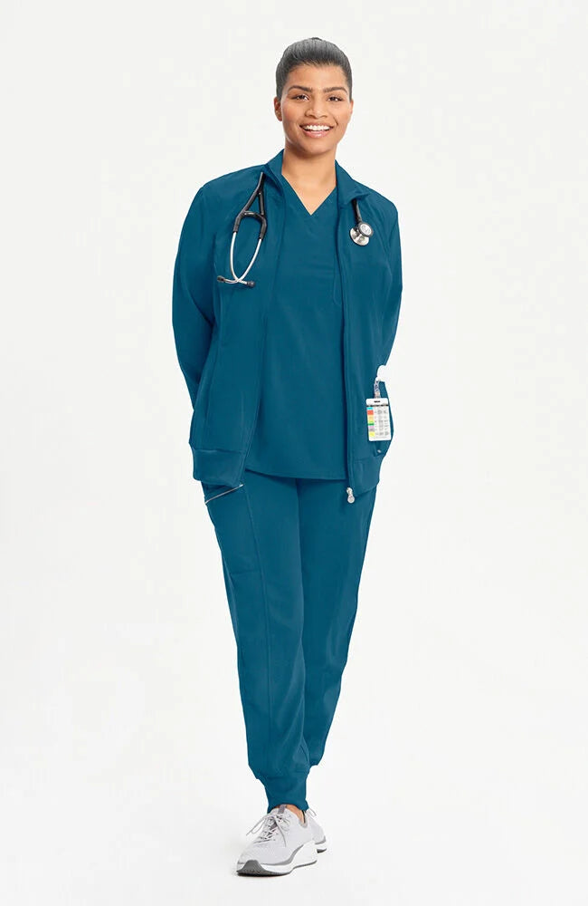 Infinity Women's Zip Front Warm Up Scrub Jacket