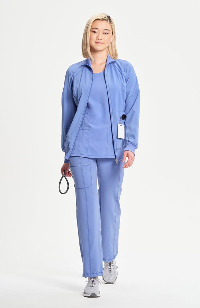 Infinity Women's Zip Front Warm Up Scrub Jacket