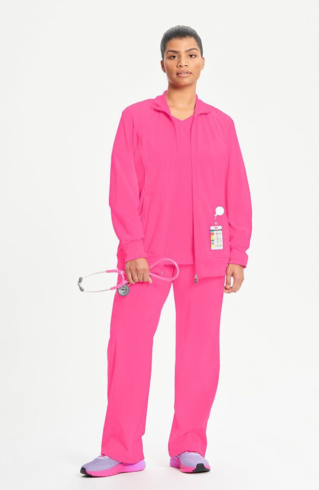 Infinity Women's Zip Front Warm Up Scrub Jacket