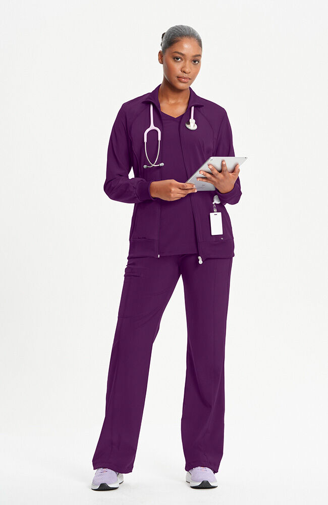 Infinity Women's Zip Front Warm Up Scrub Jacket