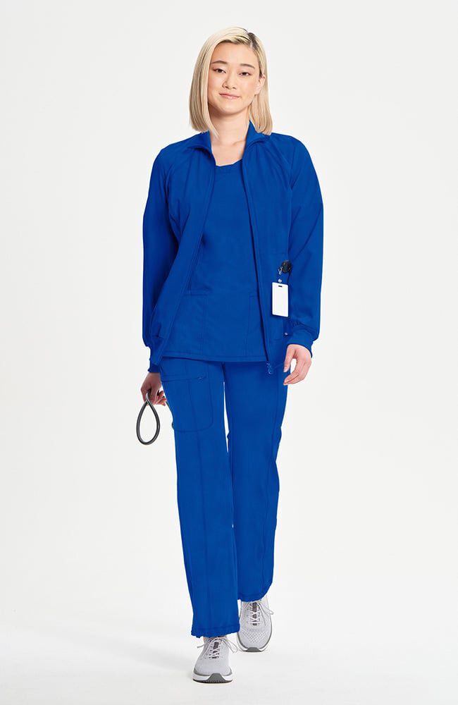 Infinity Women's Zip Front Warm Up Scrub Jacket