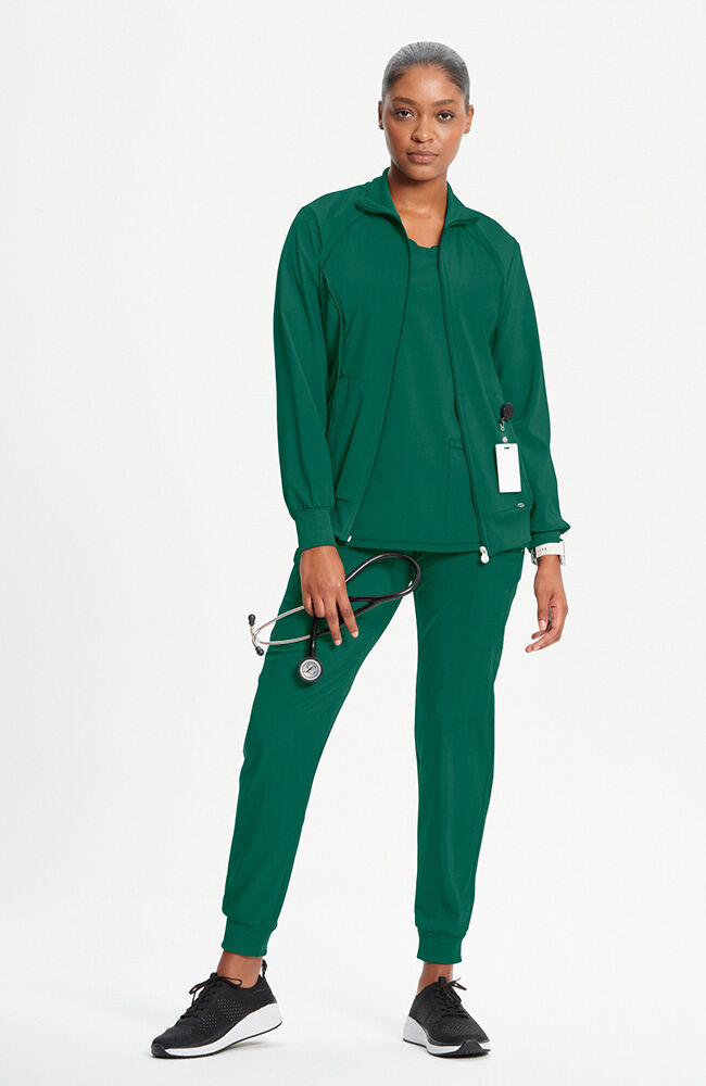 Infinity Women's Zip Front Warm Up Scrub Jacket