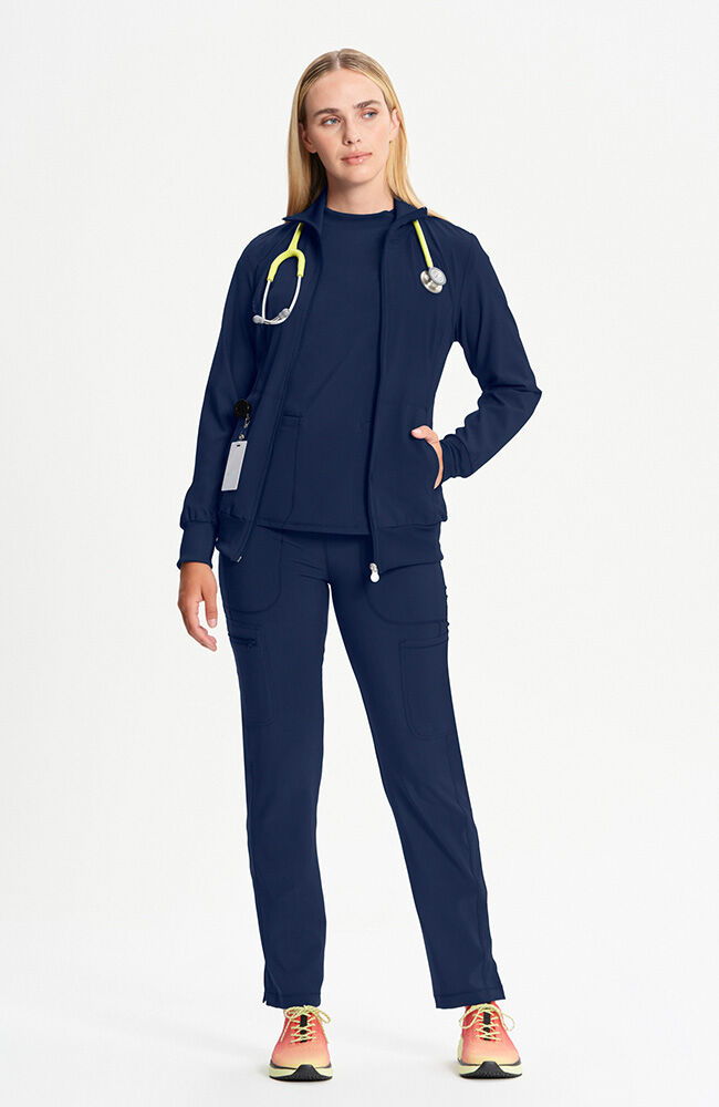 Infinity Women's Zip Front Warm Up Scrub Jacket
