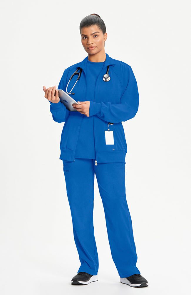 Infinity Women's Zip Front Warm Up Scrub Jacket