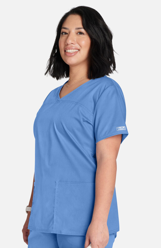 Cherokee Medical Allura Women’s Three front pockets V-Neck Top