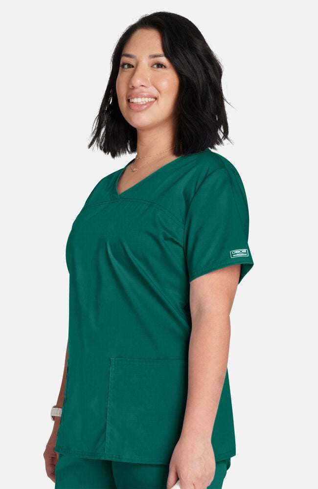 Cherokee Medical Allura Women’s Three front pockets V-Neck Top