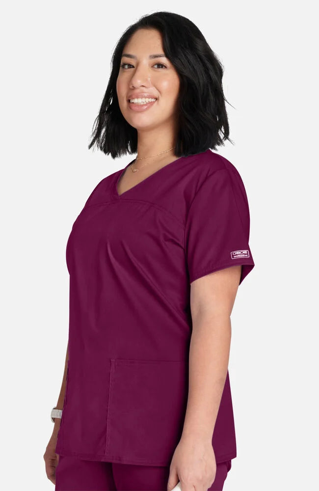 Cherokee Medical Allura Women’s Three front pockets V-Neck Top