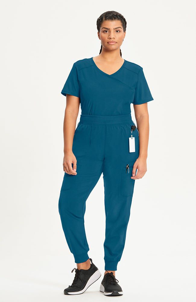 Infinity Women's Rib Trim 6-Pocket Jogger Scrub Pant - Regular