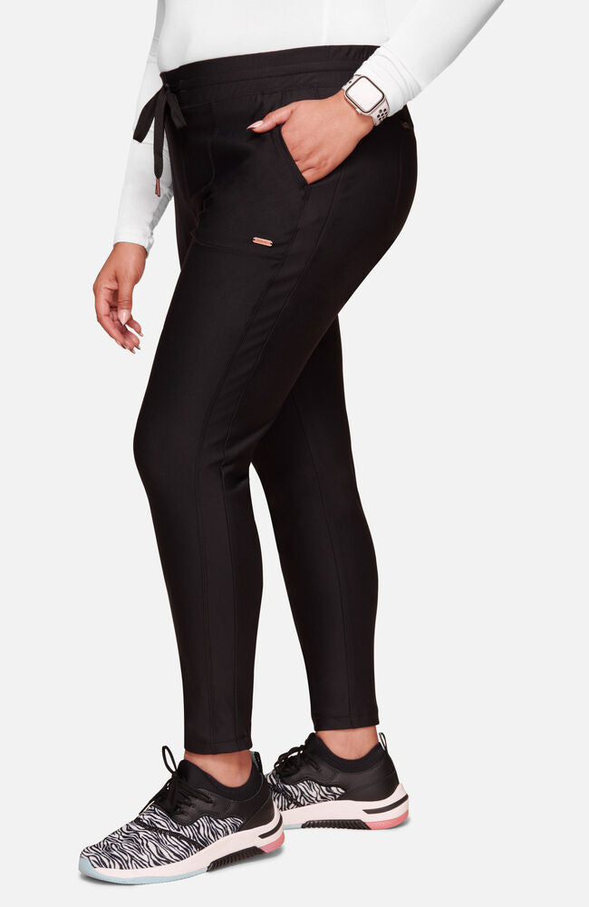 Cherokee Medical Women's Mid Rise Tapered Leg Drawstring Scrub Pant, Tall