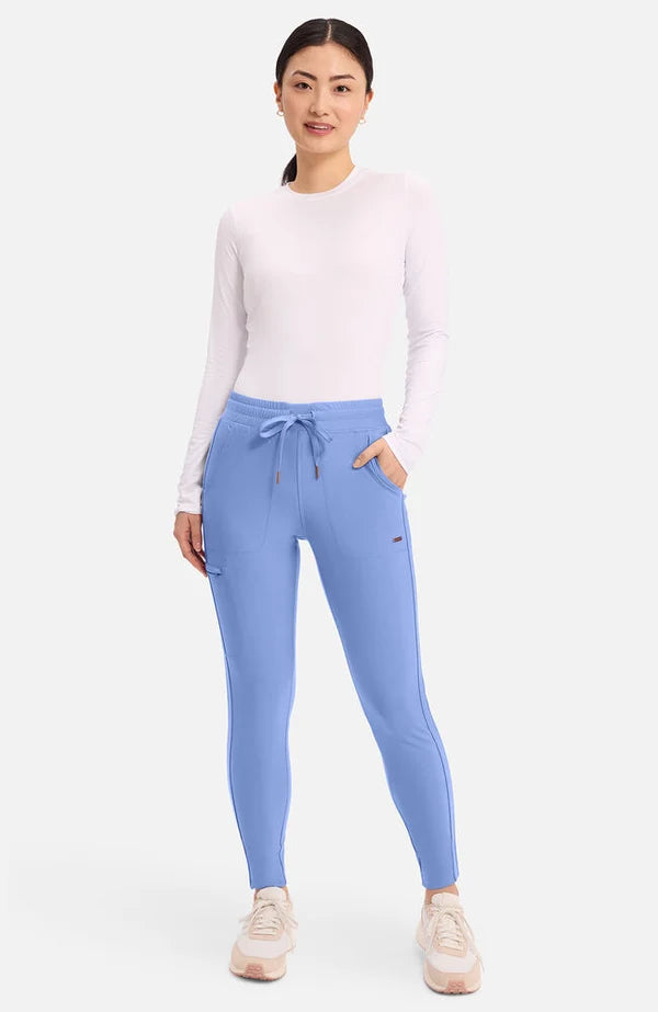Cherokee Medical FORM Women's Mid Rise Tapered Leg Drawstring Scrub Pant - Petite