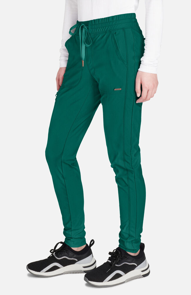 Cherokee Medical Women's Mid Rise Tapered Leg Drawstring Scrub Pant, Petite