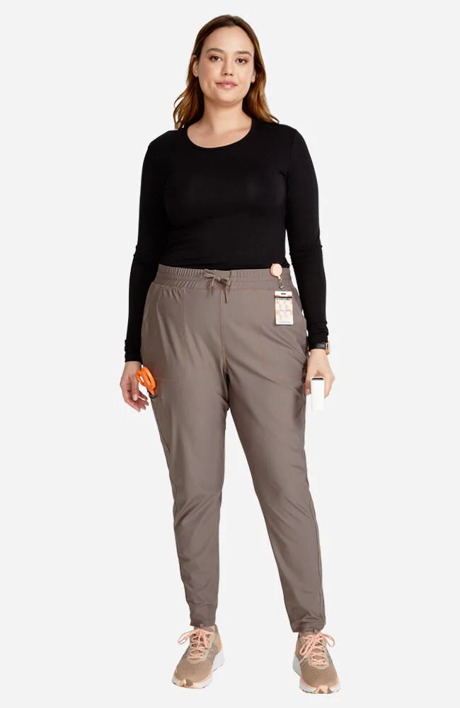 Cherokee Medical FORM Women's Mid Rise Tapered Leg Drawstring Scrub Pant - Regular