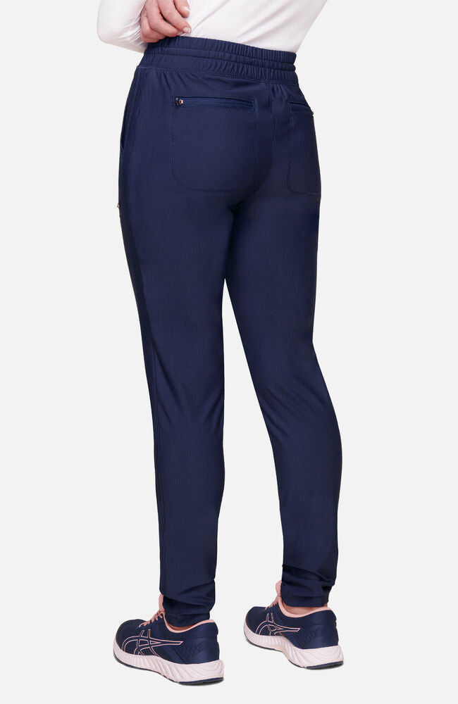 Cherokee Medical Women's Mid Rise Tapered Leg Drawstring Scrub Pant, Petite