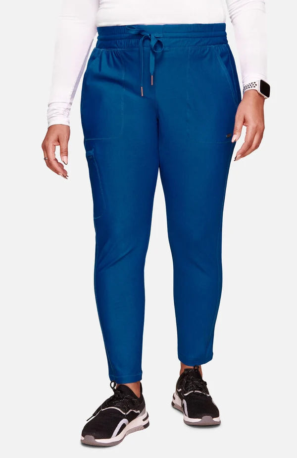 Cherokee Medical FORM Women's Mid Rise Tapered Leg Drawstring Scrub Pant - Petite