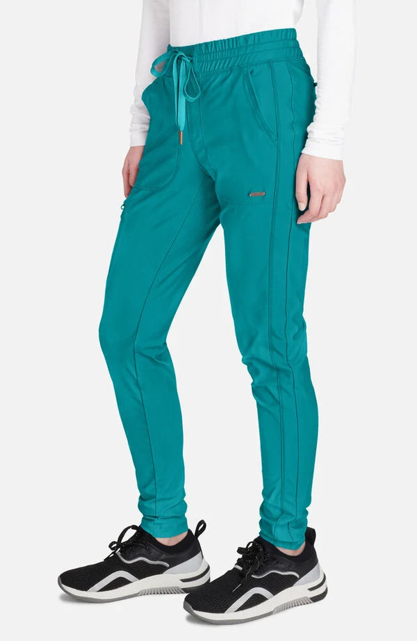 Cherokee Medical FORM Women's Mid Rise Tapered Leg Drawstring Scrub Pant - Petite