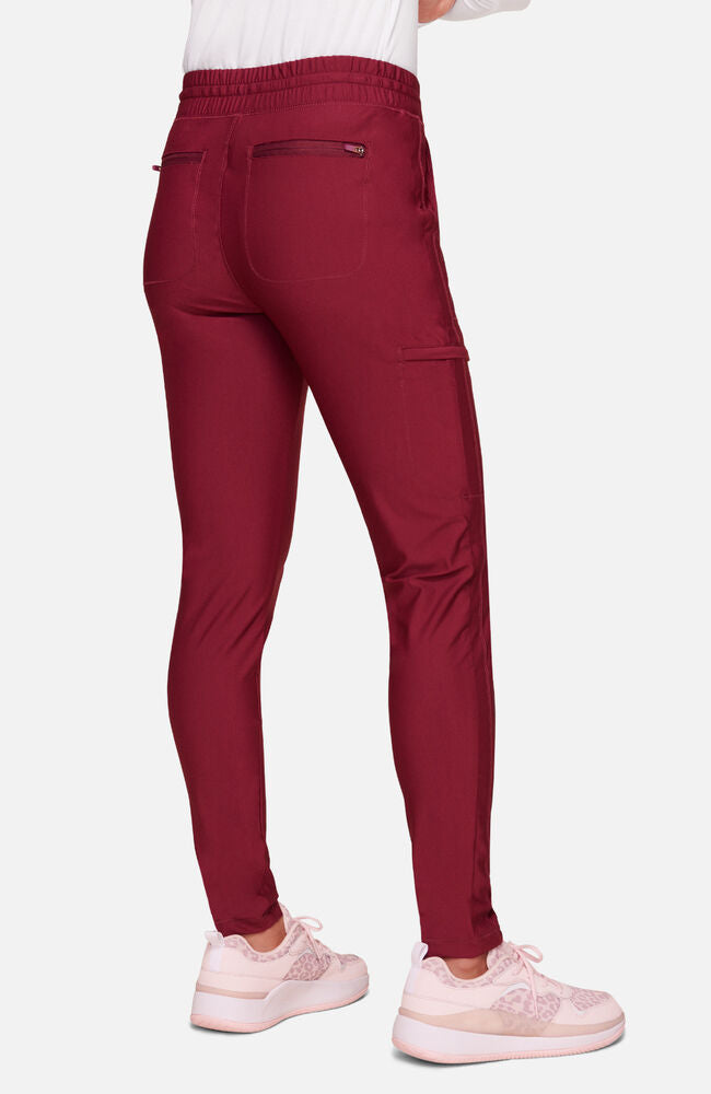 Cherokee Medical Women's Mid Rise Tapered Leg Drawstring Scrub Pant, Petite