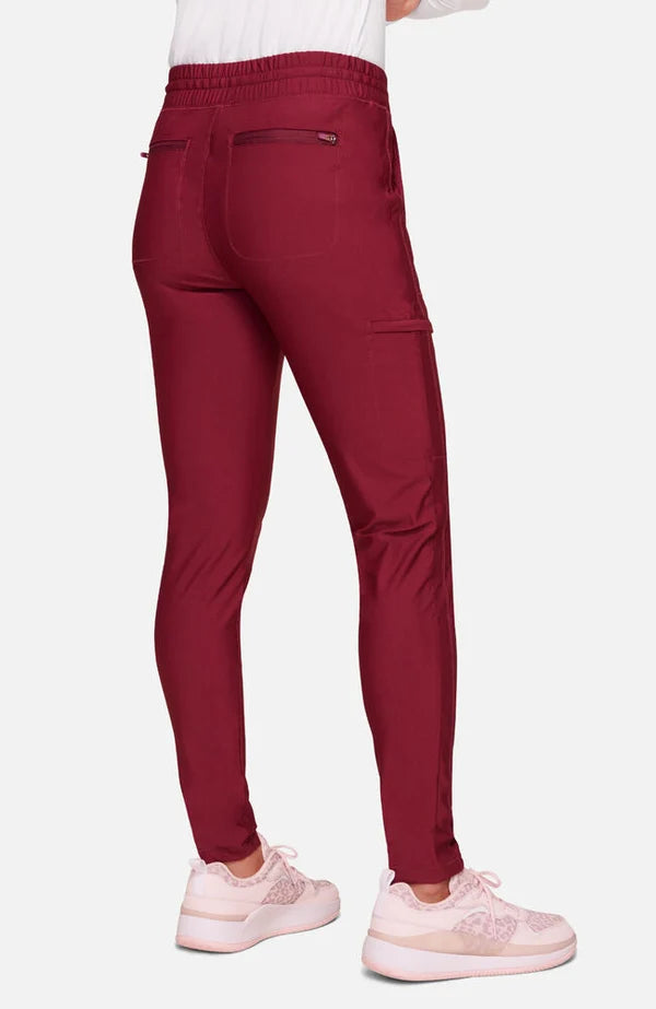 Cherokee Medical FORM Women's Mid Rise Tapered Leg Drawstring Scrub Pant - Petite