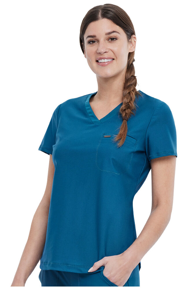 Cherokee Medical FORM Women's Tuck-In Knit Mesh V-Neck Scrub Top