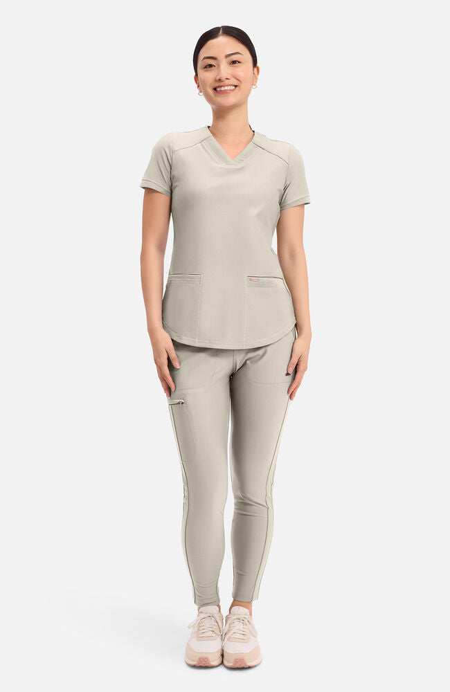 Cherokee Medical FORM Women's Curved Hemline V-Neck Scrub Top