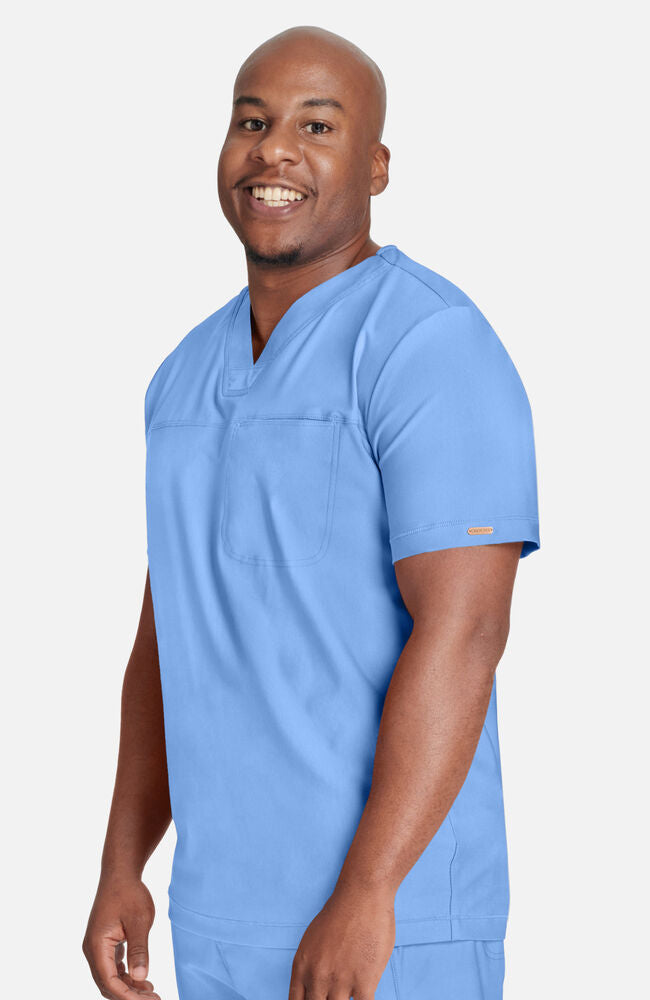 Cherokee Medical FORM Men's Mesh Panel Chest Pocket V-Neck Scrub Top