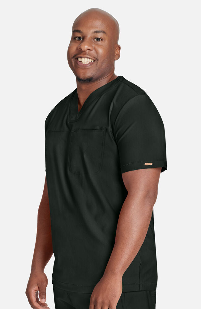 Cherokee Medical FORM Men's Mesh Panel Chest Pocket V-Neck Scrub Top