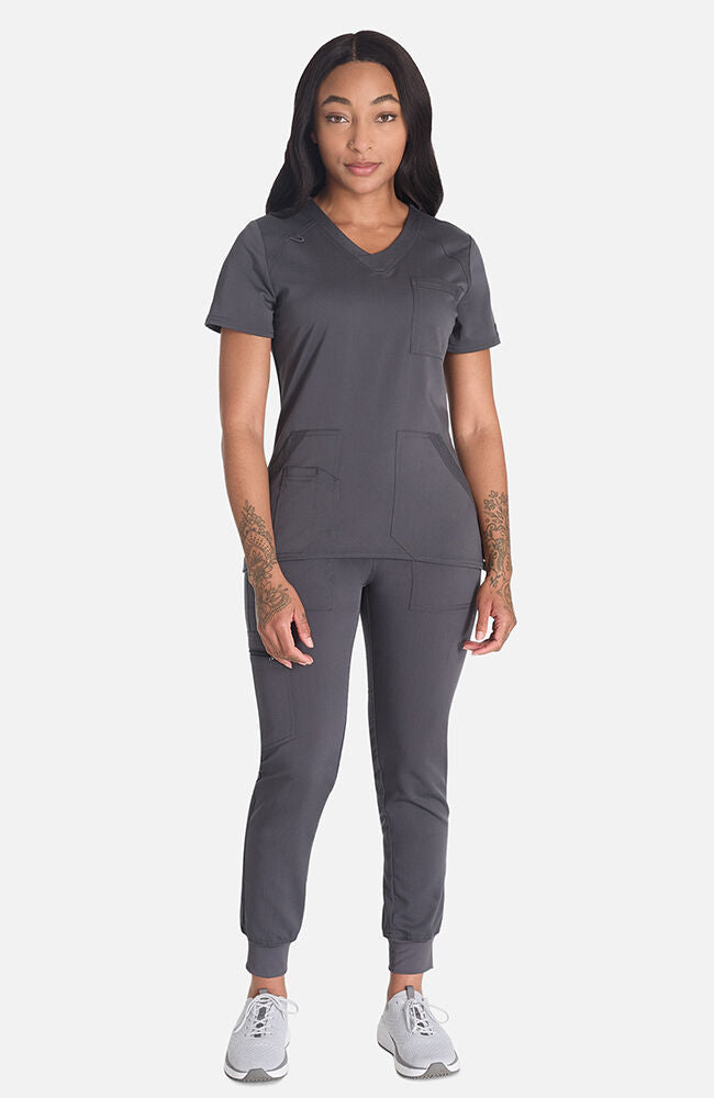 Balance by Dickies Women's V-Neck Solid Scrub Top
