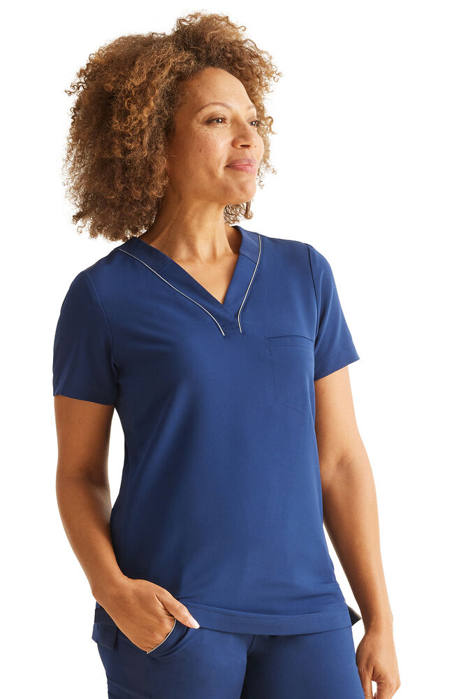 360 by Healing Hands Women's Stella Y-Neck Scrub Top