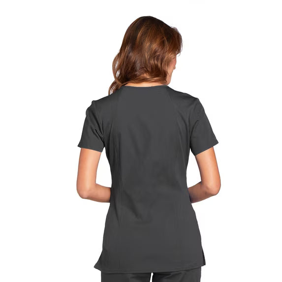 Cherokee Medical WW Originals Women's Knit V-Neck Solid Scrub Top