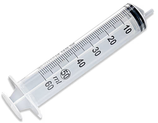BD-300866 Syringe Only, 60mL, Eccentric Tip, 60/bx, 4 bx/cs (Continental US Only)