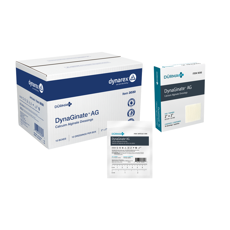 Dynarex DynaGinate AG - Calcium Silver Alginate Dressing