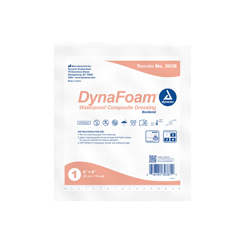Dynarex Foam - Waterproof Bordered Foam