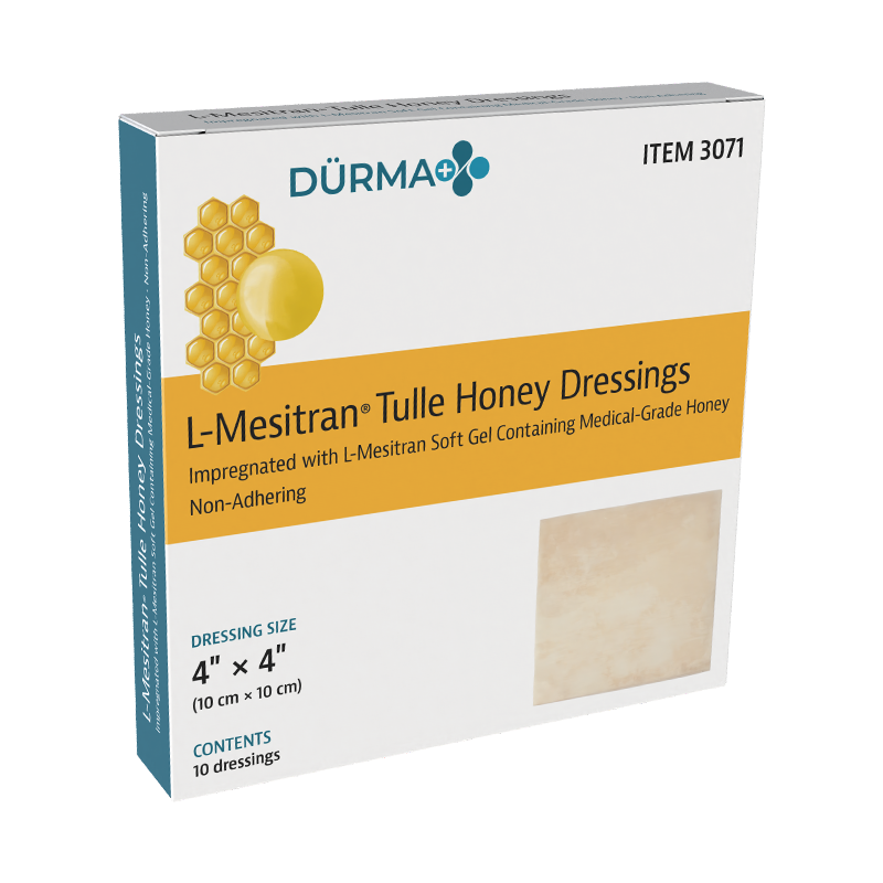 Dynarex-3071 L-Mesitran Tulle 4” x 4” (10/bx 10bxs/cs)