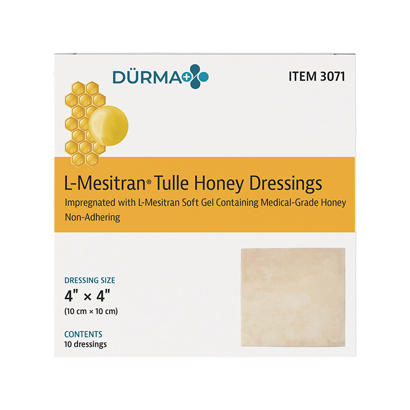 Dynarex-3071 L-Mesitran Tulle 4” x 4” (10/bx 10bxs/cs)