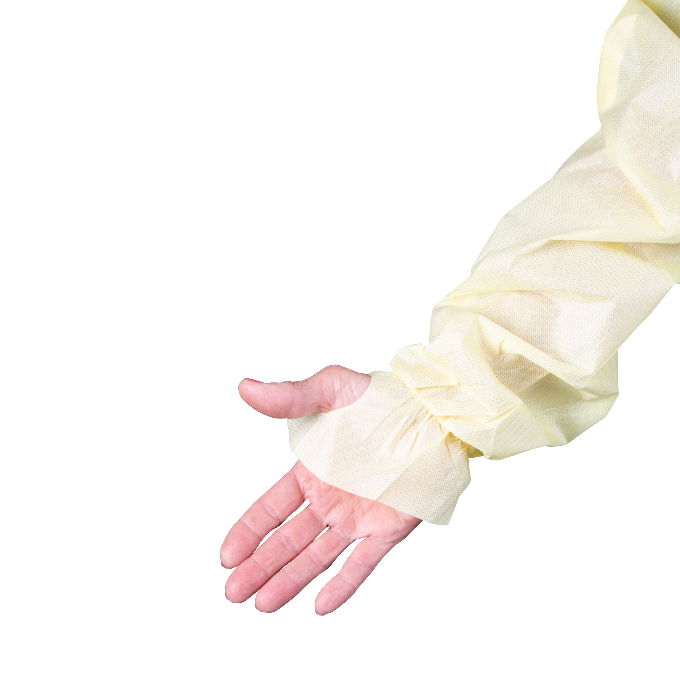 Dukal Corporation-309 Isolation Gown, Over-the-Head, Level 2, Universal, Yellow (10/bg, 10 bg/cs)