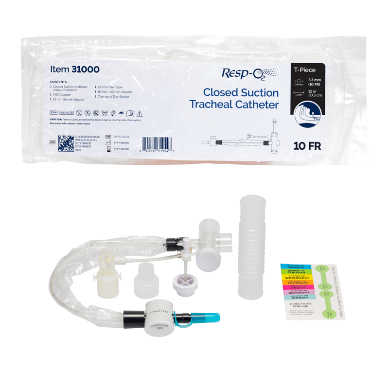 Dynarex Closed Suction Tracheal Catheter w/ T-Piece
