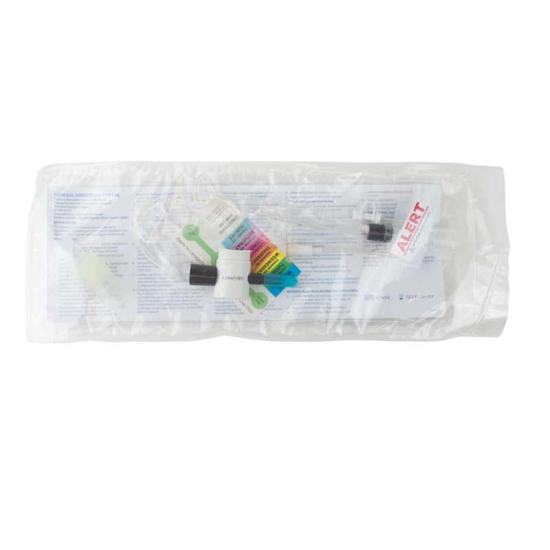 Dynarex Closed Suction Tracheal Catheter w/ Double Swivel Elbow