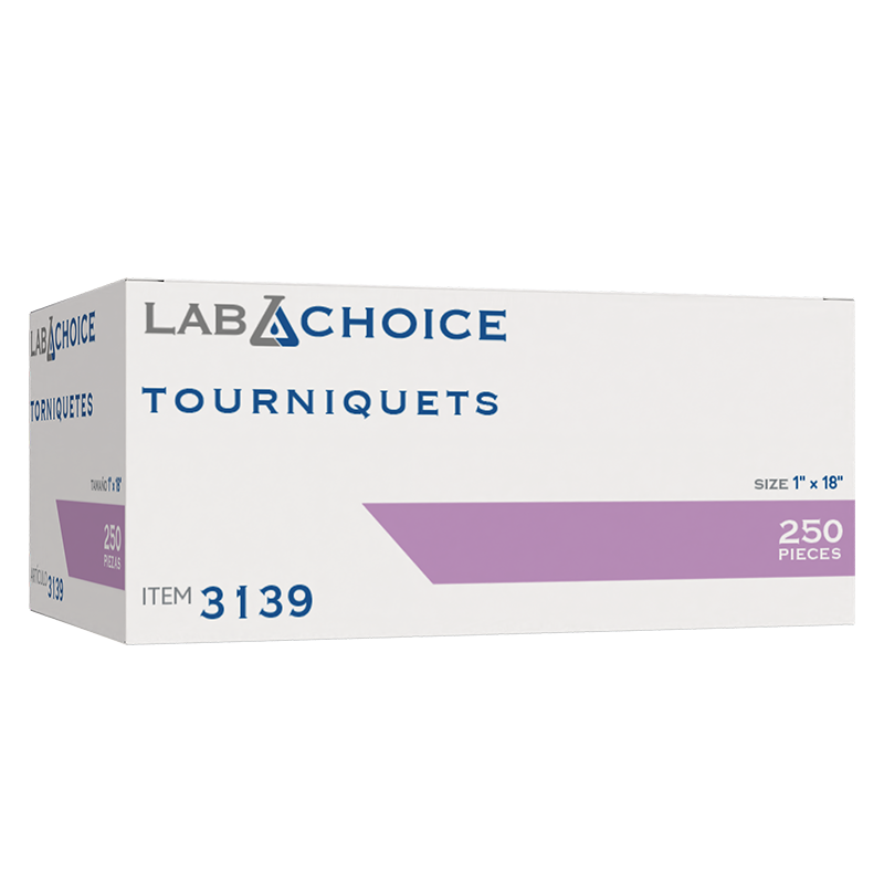 Dynarex-3139 Tourniquets - Latex Free 1" x 18", Blue (10/250/cs)