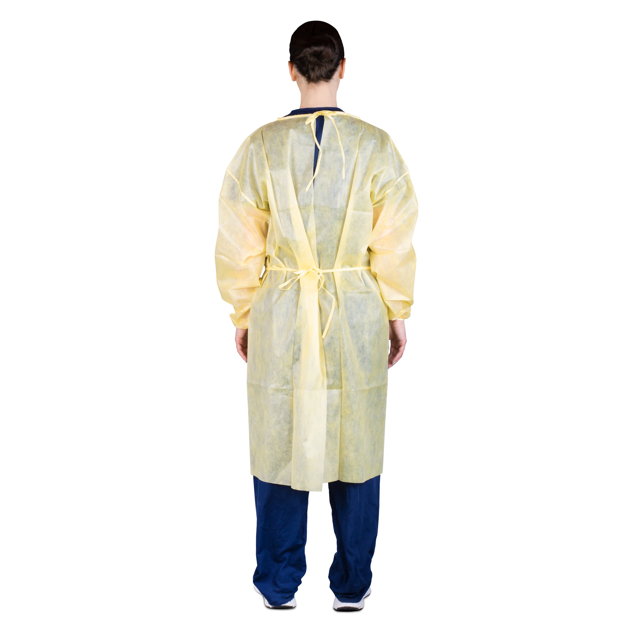 Dukal Corporation-315 Isolation Gown, SMS, Yellow, Non-Sterile (10/bg, 5 bg/cs)