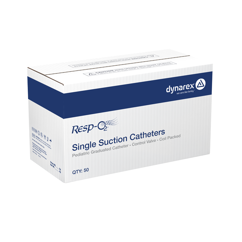 Dynarex Single Suction Catheter - Graduated w/ Control Valve
