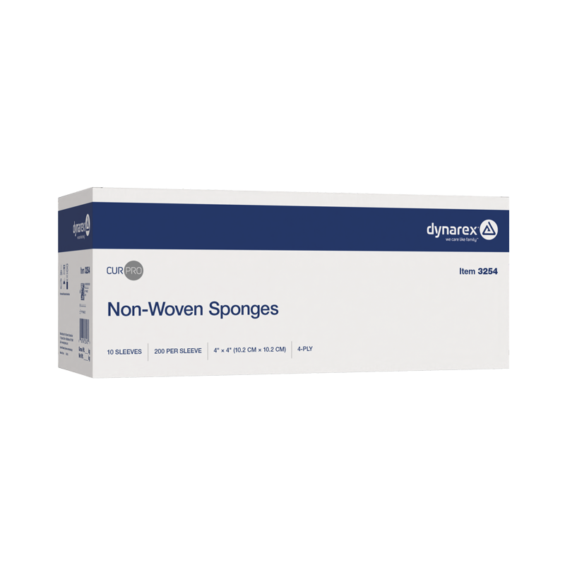 Dynarex-3254 Non-Woven Sponges, Non-Sterile (200 Each/Box)