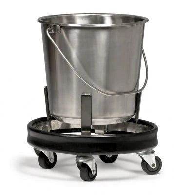 Juego de balde y soporte para patadas de acero inoxidable de Graham Field