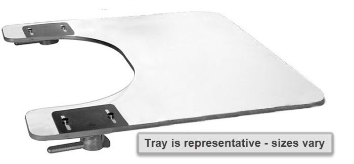 Therafin Tray, Clear, 21W X 18D W/ 12X7 Bc