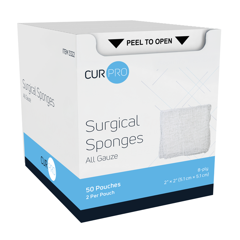 Dynarex X-Ray Detectable Surgical Gauze Sponges & Pads - Sterile