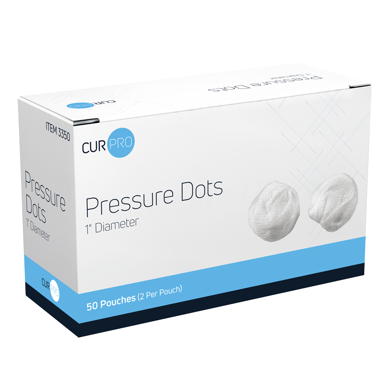 Dynarex-3350 Pressure Dot 2.5 cm (10/50/cs)