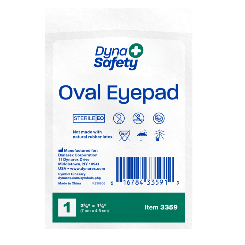 Dynarex Oval Eye Pads